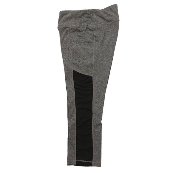 Reebok Capri Leggings Womens Size Medium Breathable Workout Running Gray - Picture 3 of 9